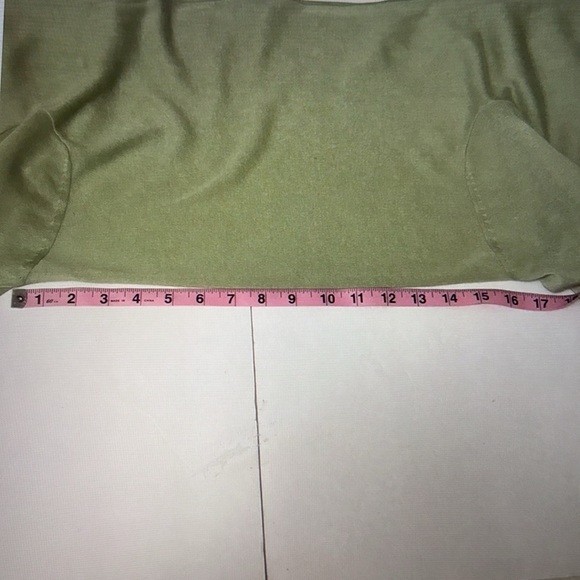 Kenneth Cole Mint Wrap Cardigan Size Small Medium - Picture 8 of 8